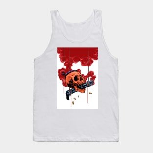 Skull and gun Tank Top